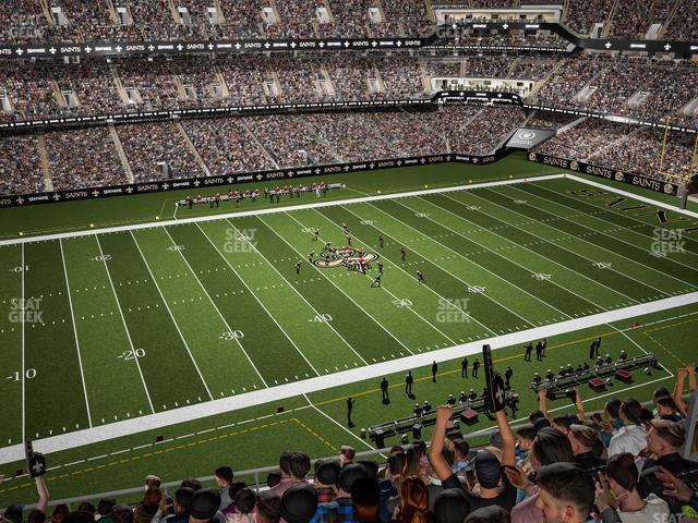 Seating view for Caesars Superdome Section 643