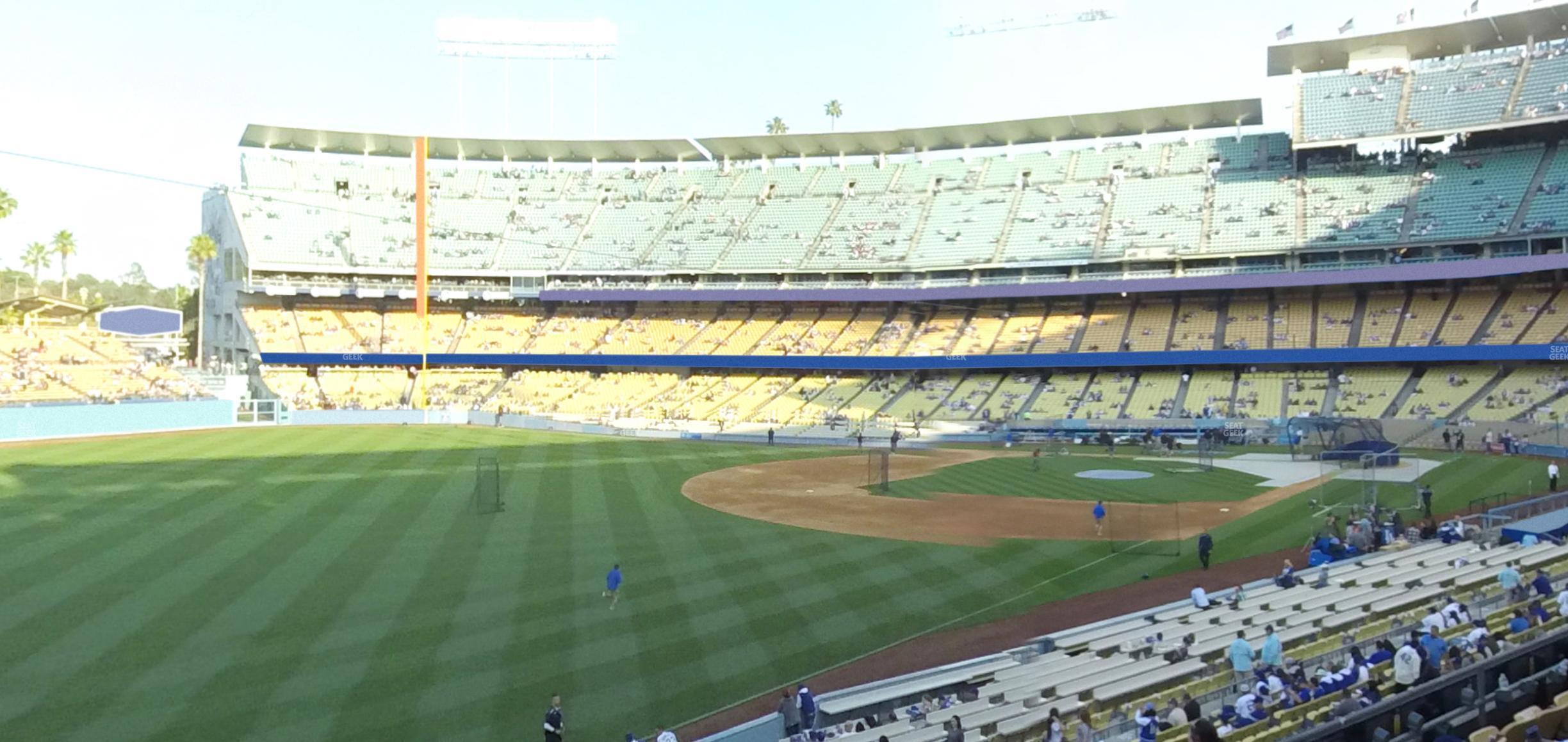 Seating view for Dodger Stadium Section 159 Lg