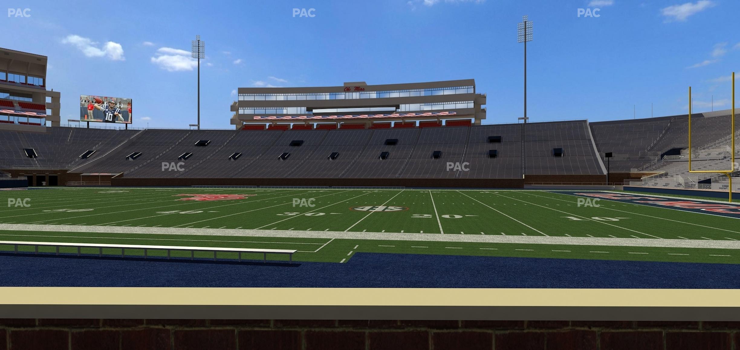 Seating view for Vaught Hemingway Stadium Section Chairback M