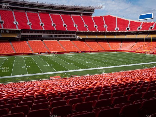 Seating view for GEHA Field at Arrowhead Stadium Section Ada 103