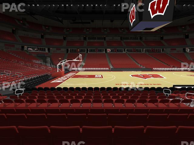 Seating view for Kohl Center Section 109