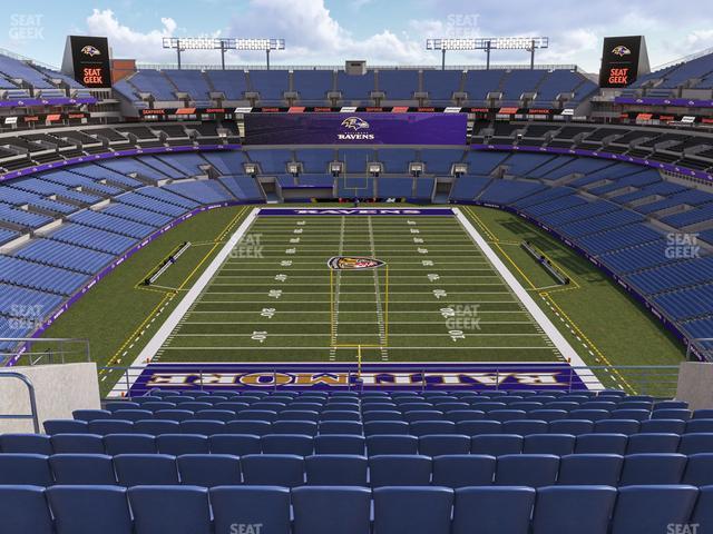 Seating view for M&T Bank Stadium Section 540