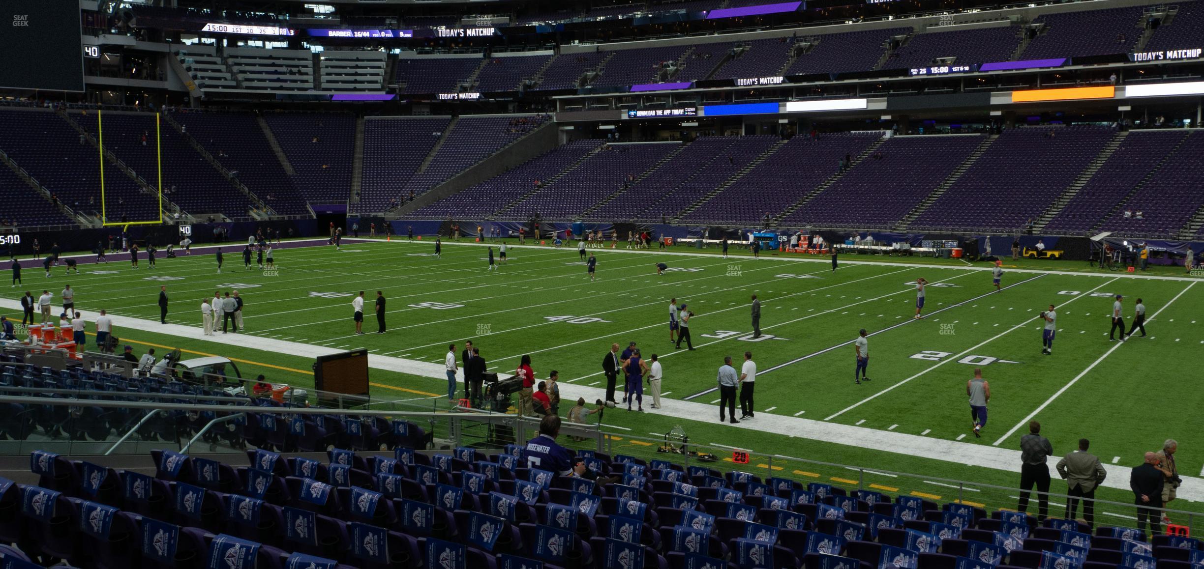 Seating view for U.S. Bank Stadium Section 129