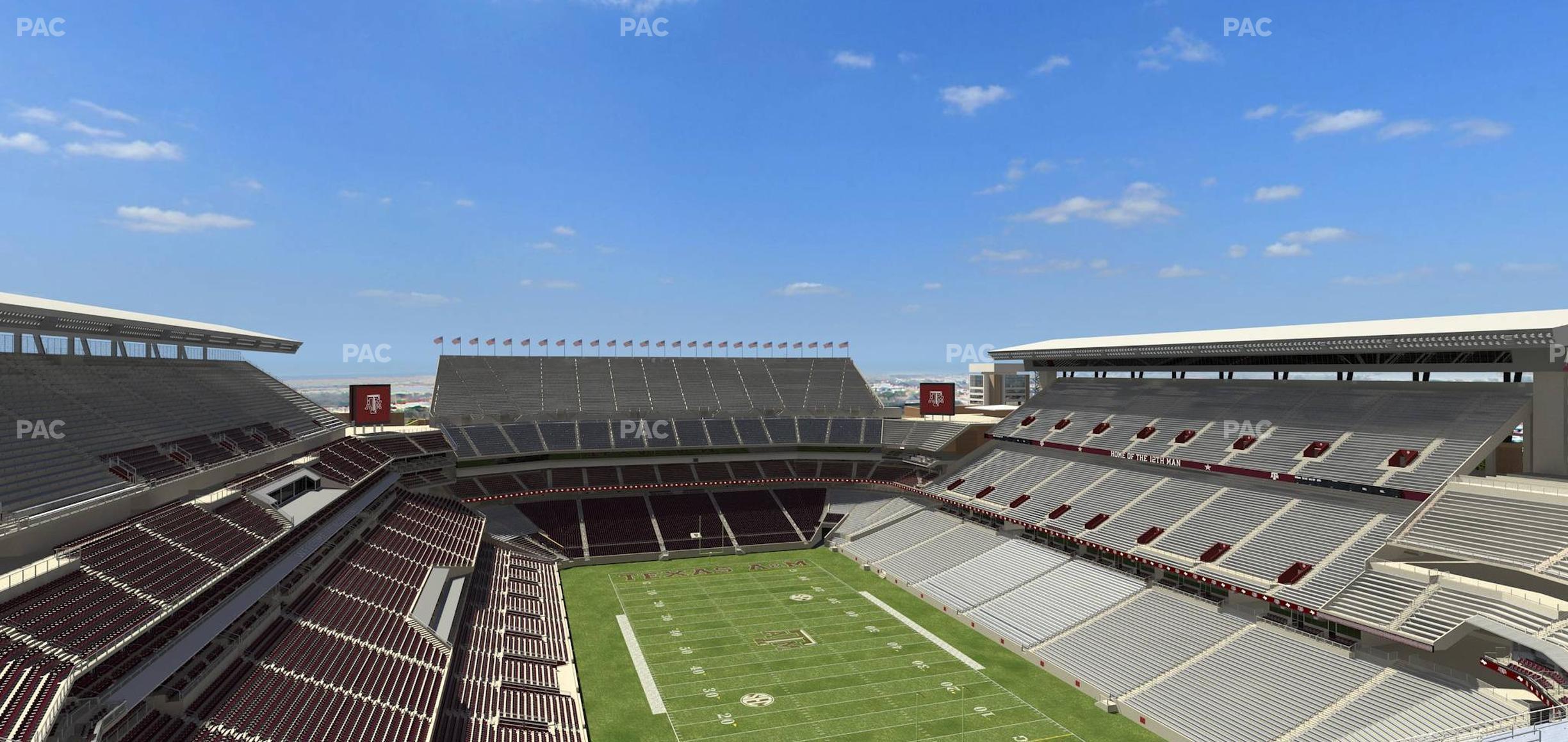 Seating view for Kyle Field Section 348