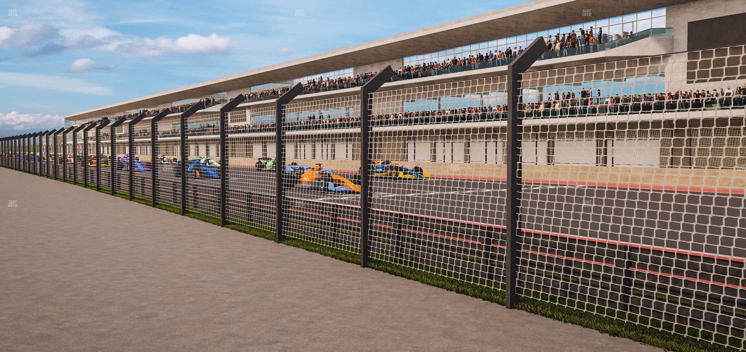 Seating view for Circuit of The Americas Section Main Grandstand Loge East