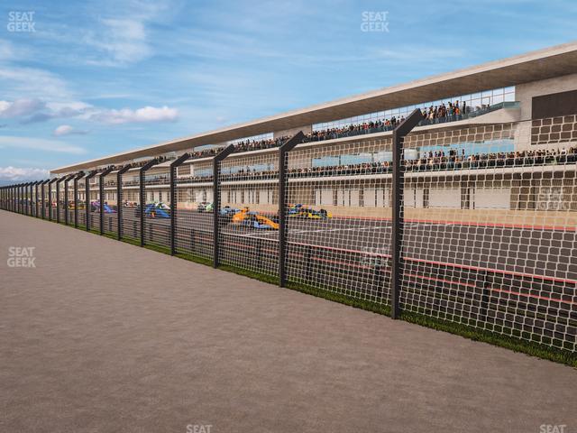 Seating view for Circuit of The Americas Section Main Grandstand Loge East