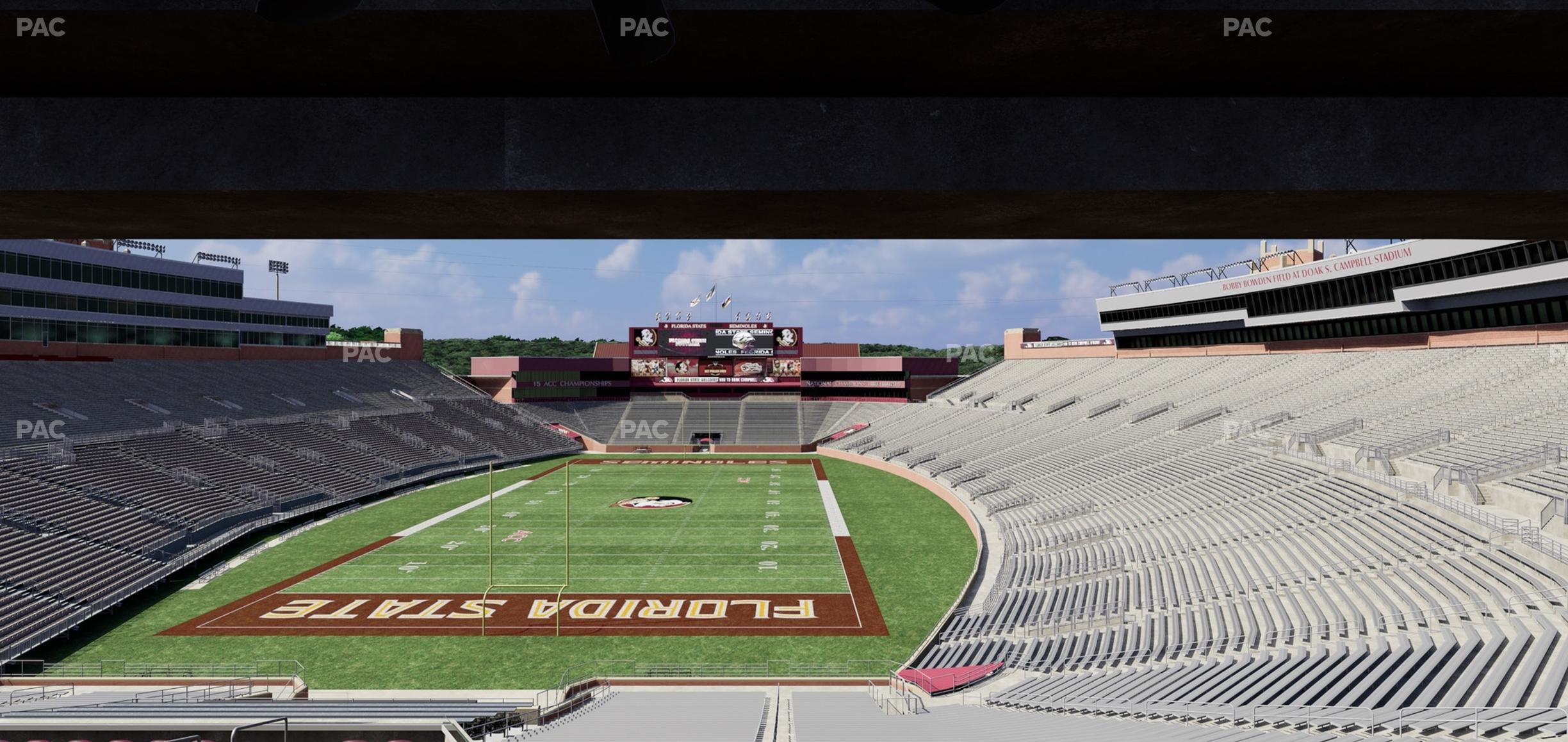 Seating view for Doak Campbell Stadium Section Club 219