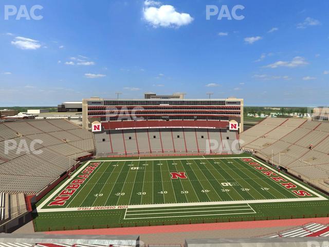 Seating view for Memorial Stadium Nebraska Section 608