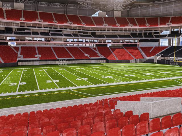 Seating view for Mercedes-Benz Stadium Section Club 112