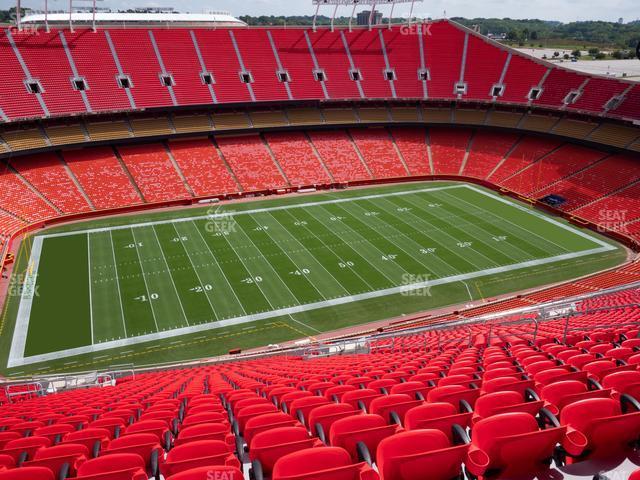 Seating view for GEHA Field at Arrowhead Stadium Section Ada 327