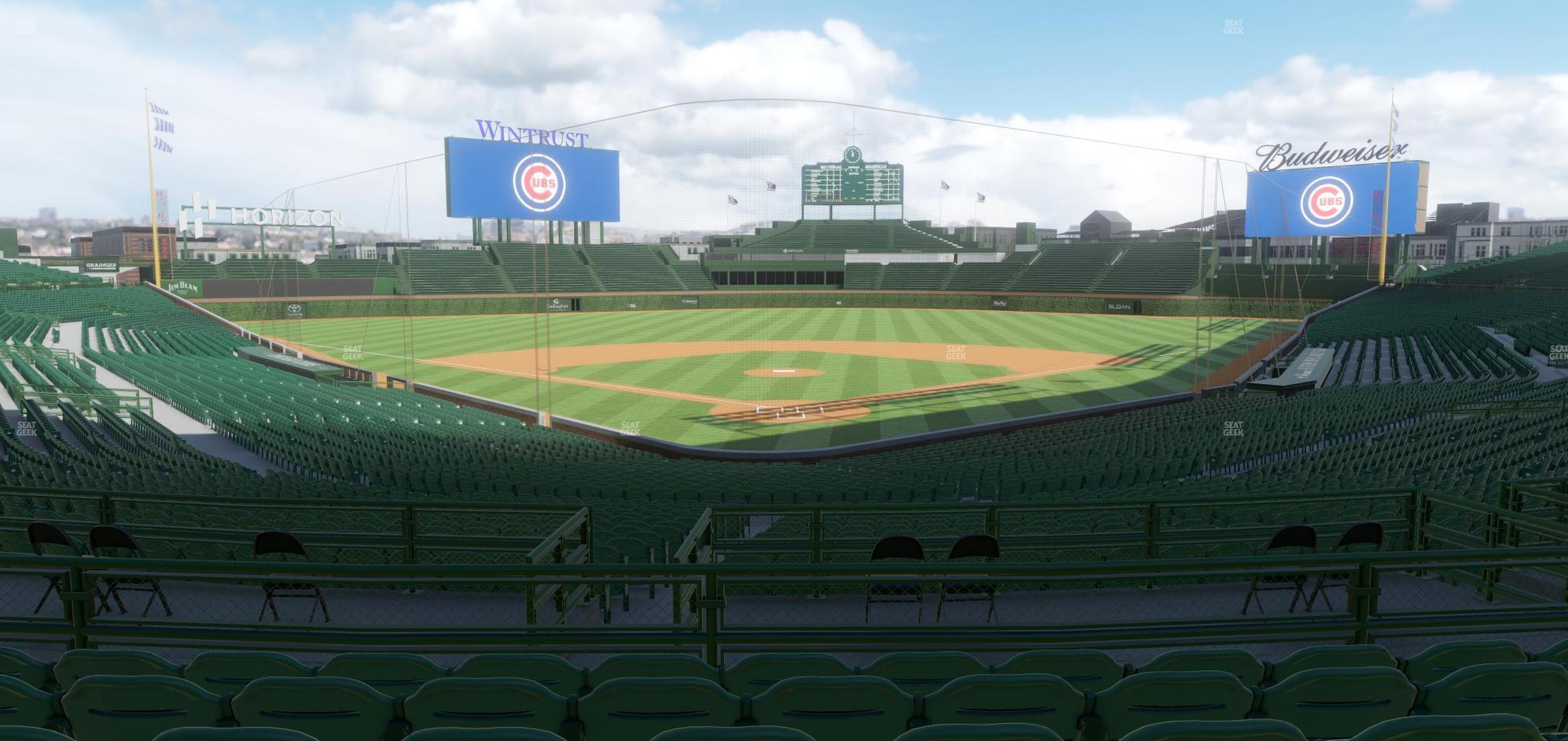 Seating view for Wrigley Field Section 217