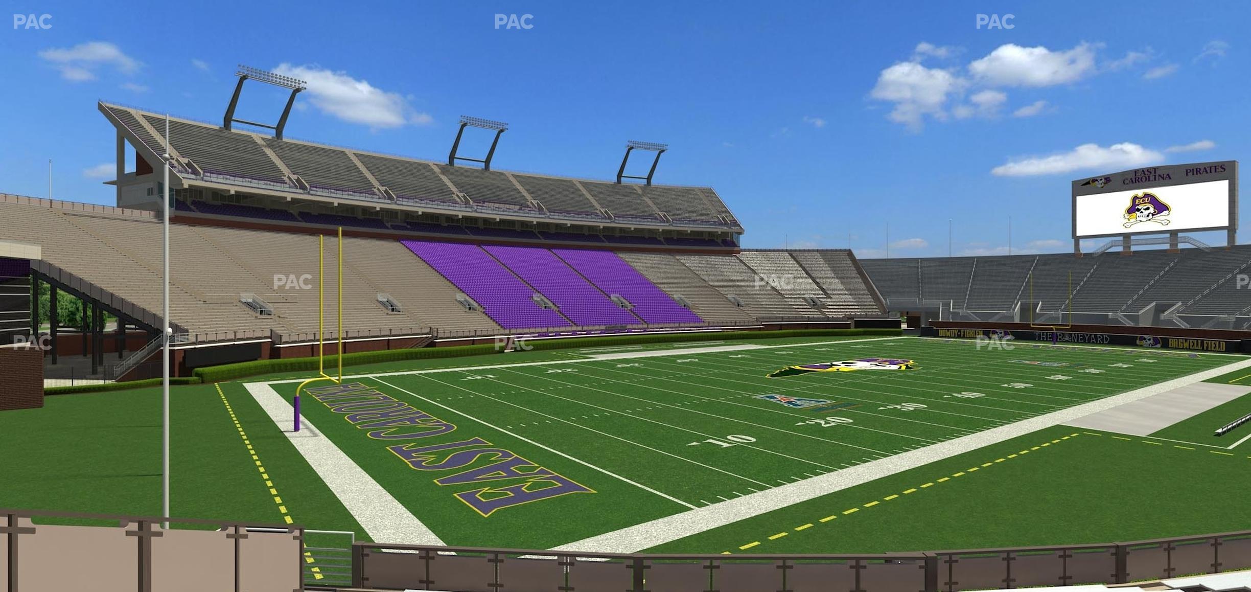 Seating view for Dowdy-Ficklen Stadium Section 11