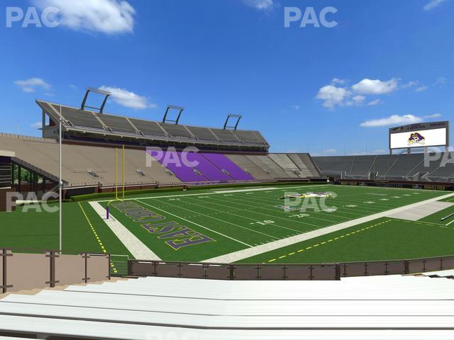 Seating view for Dowdy-Ficklen Stadium Section 11