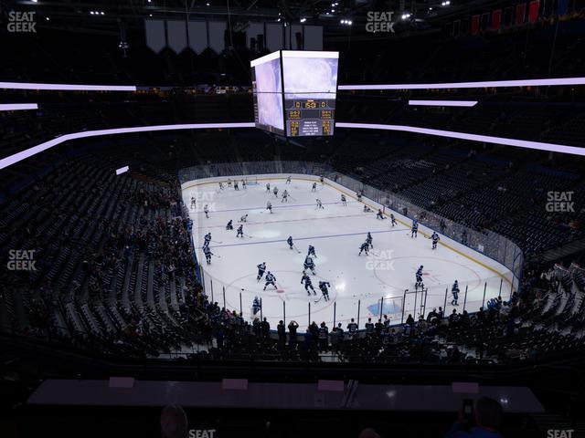 Seating view for Amalie Arena Section Club 15