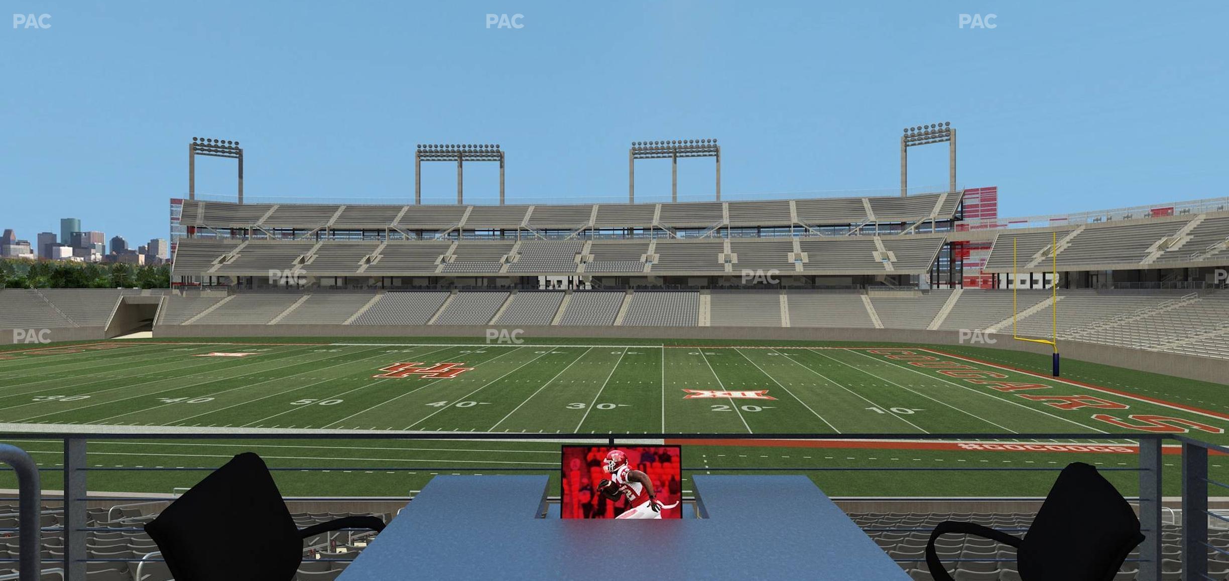 Seating view for TDECU Stadium Section Loge Box 9