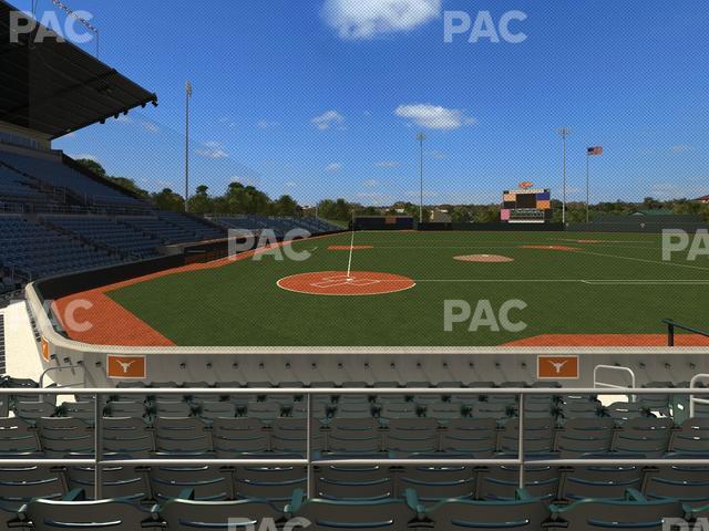 Seating view for UFCU Disch-Falk Field Section 4