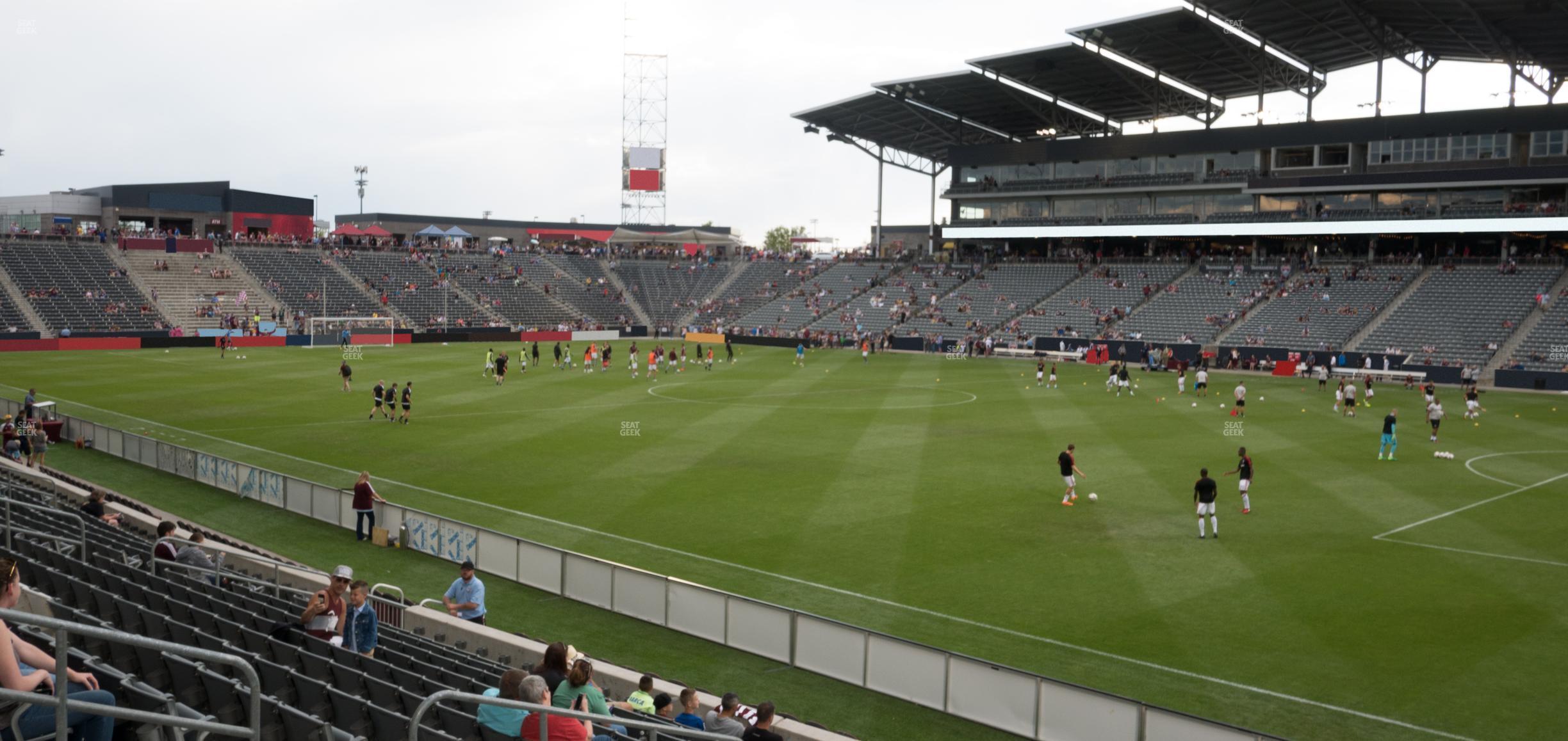 Seating view for Dick's Sporting Goods Park Section 102