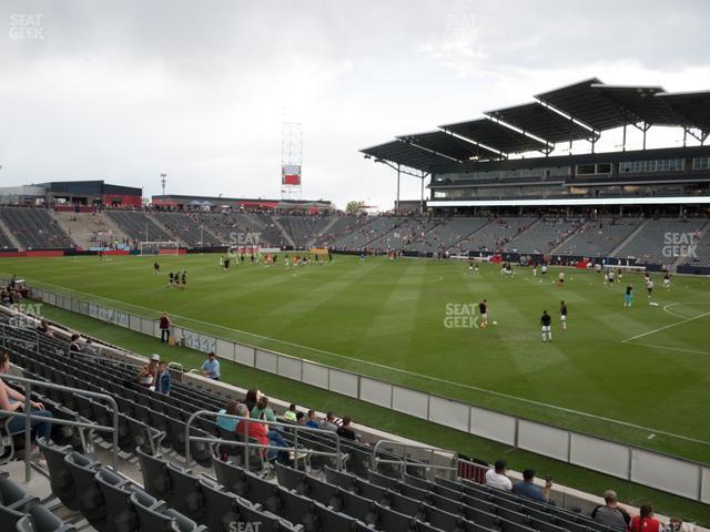 Seating view for Dick's Sporting Goods Park Section 102