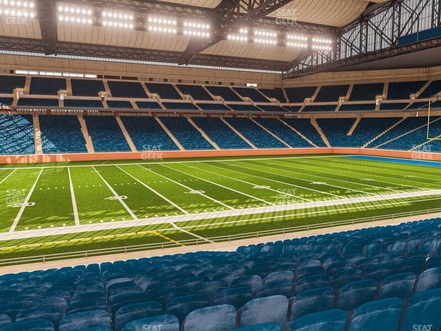 Seating view for Ford Field Section 104