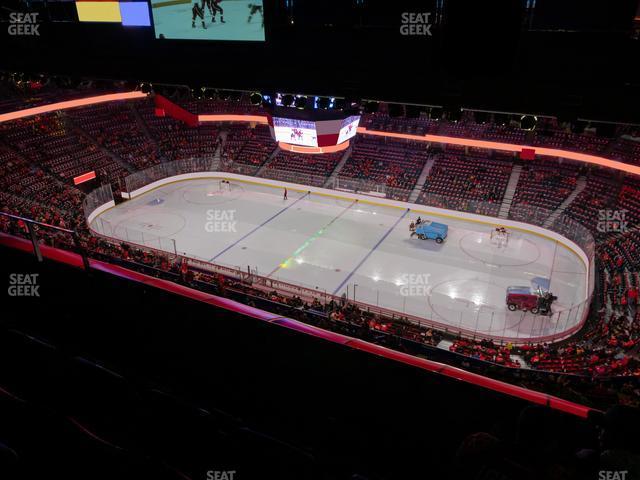 Seating view for Scotiabank Saddledome Section Press Level 11