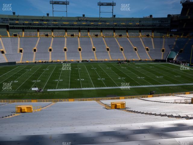 Seating view for Lambeau Field Section 118