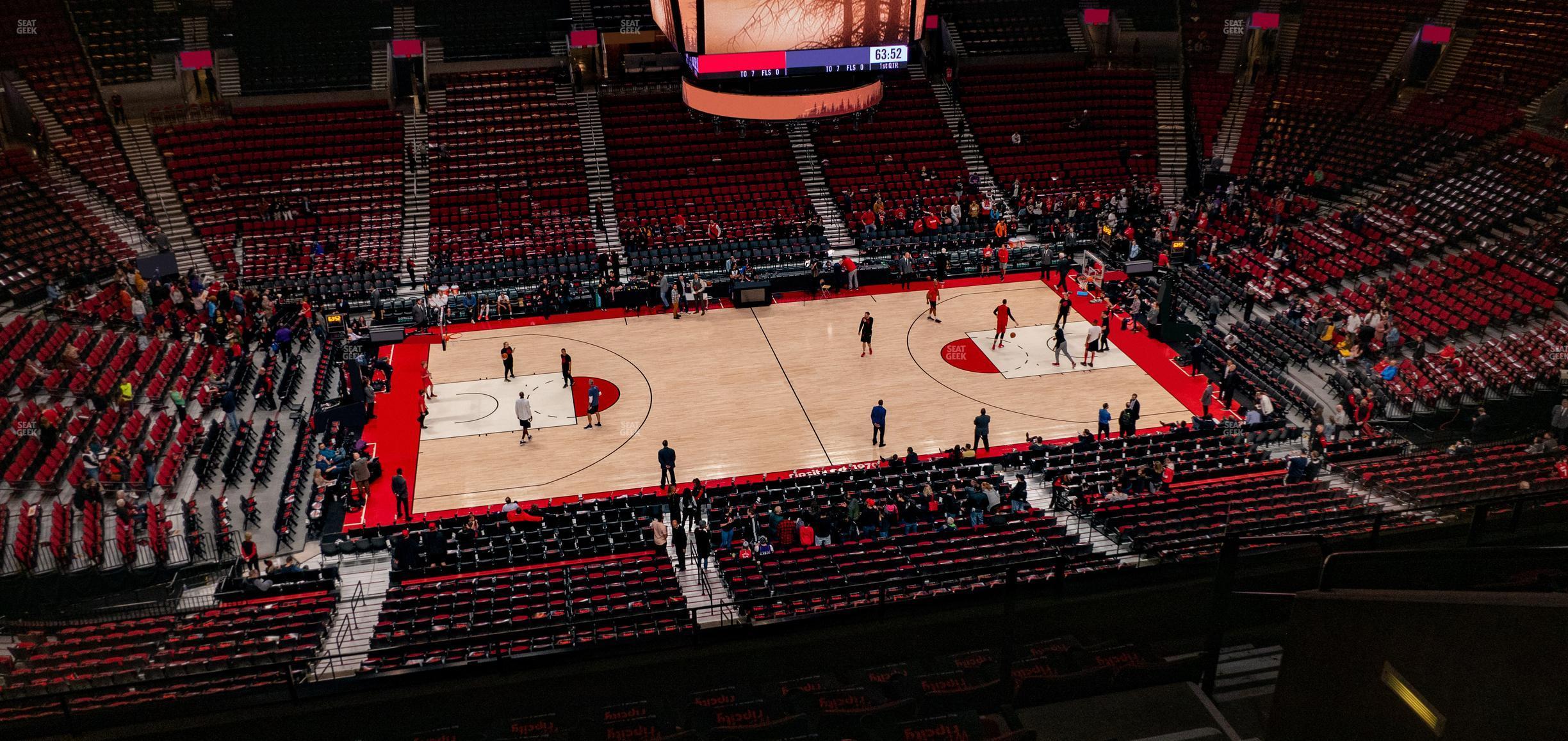 Seating view for Moda Center Section 319