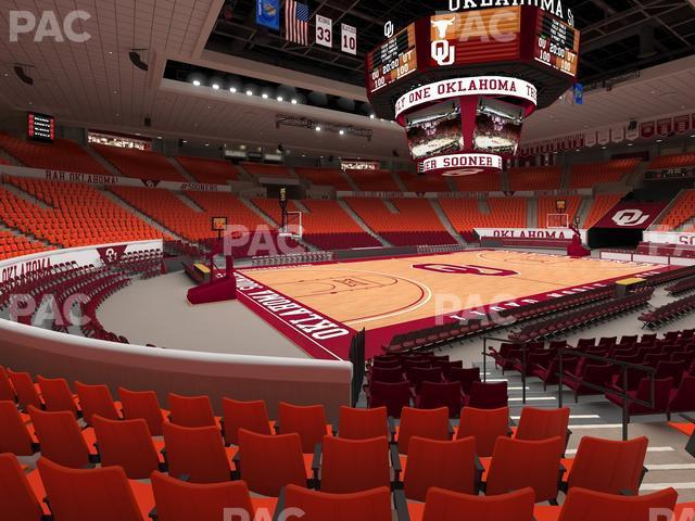 Seating view for Lloyd Noble Center Section 111