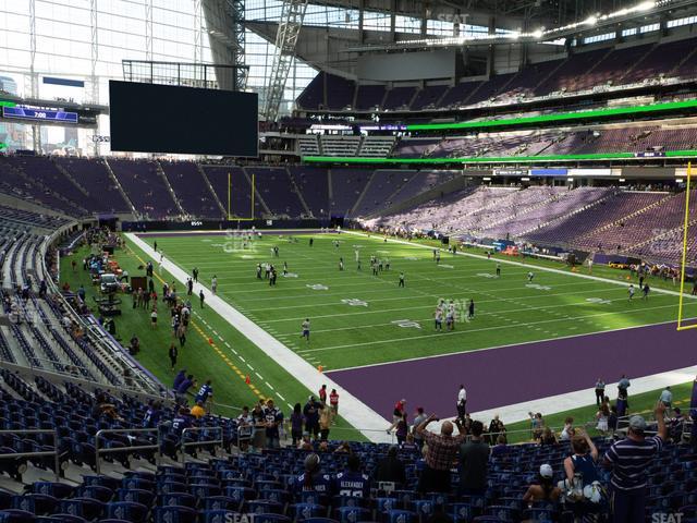 Seating view for U.S. Bank Stadium Section 122