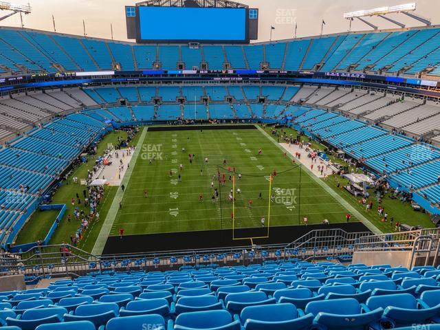 Seating view for Bank of America Stadium Section 529