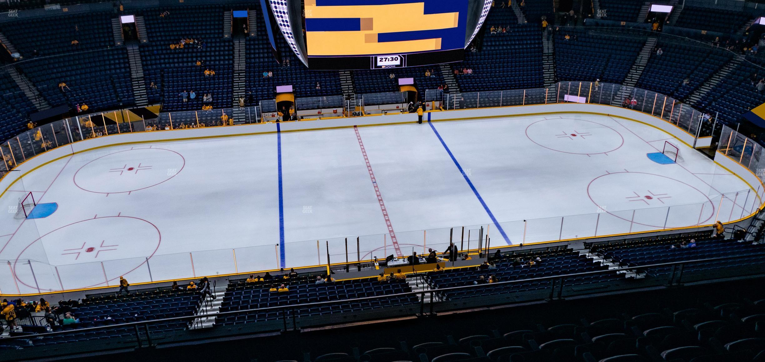 Seating view for Bridgestone Arena Section 309