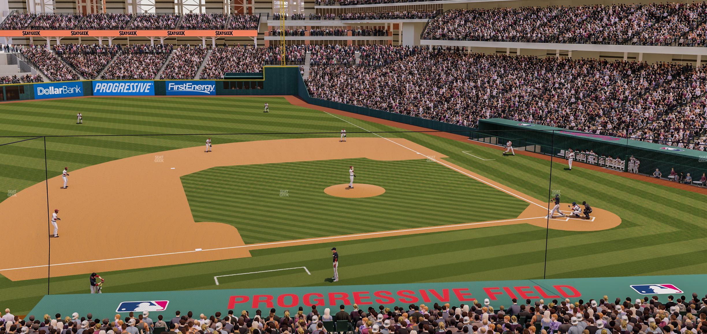 Seating view for Progressive Field Section Suite 154