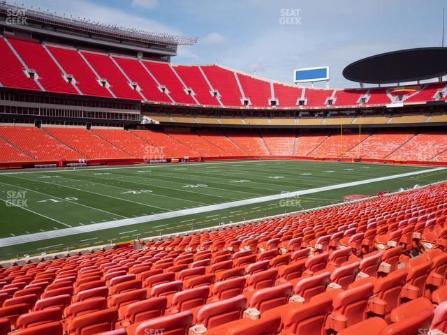 Seating view for GEHA Field at Arrowhead Stadium Section 105