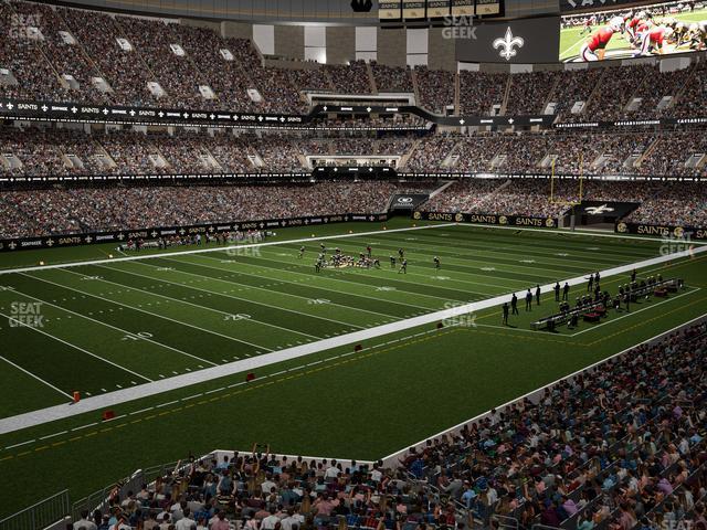 Seating view for Caesars Superdome Section 273 Wc