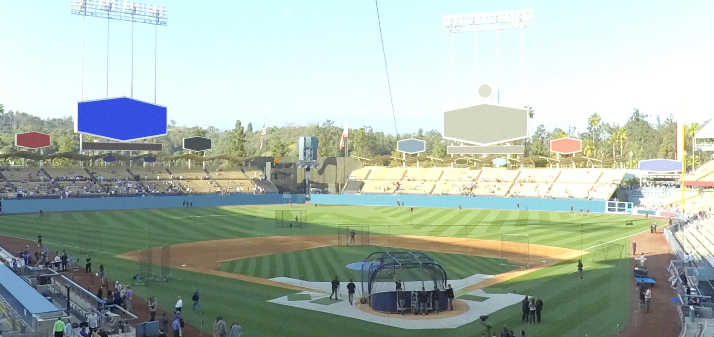 Seating view for Dodger Stadium Section 105 Lg