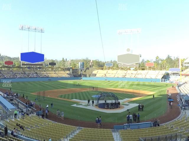 Seating view for Dodger Stadium Section 105 Lg