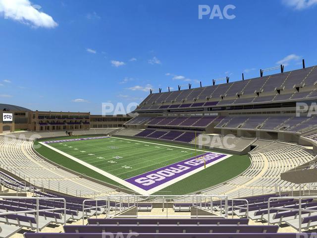 Seating view for Amon G. Carter Stadium Section 227