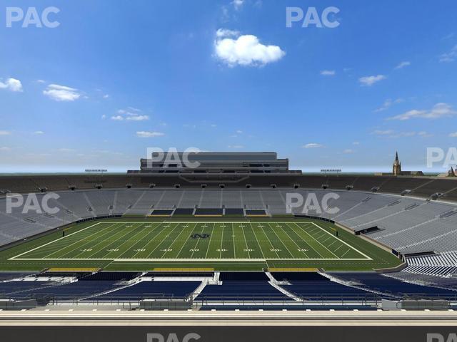 Seating view for Notre Dame Stadium Section Corbett Club 708