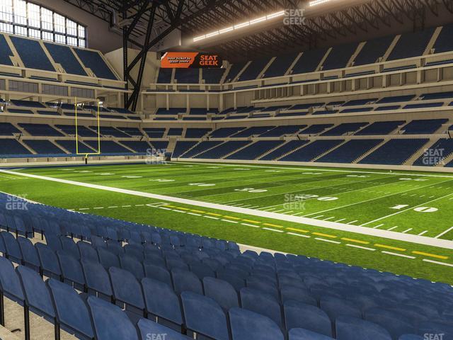 Seating view for Lucas Oil Stadium Section 109