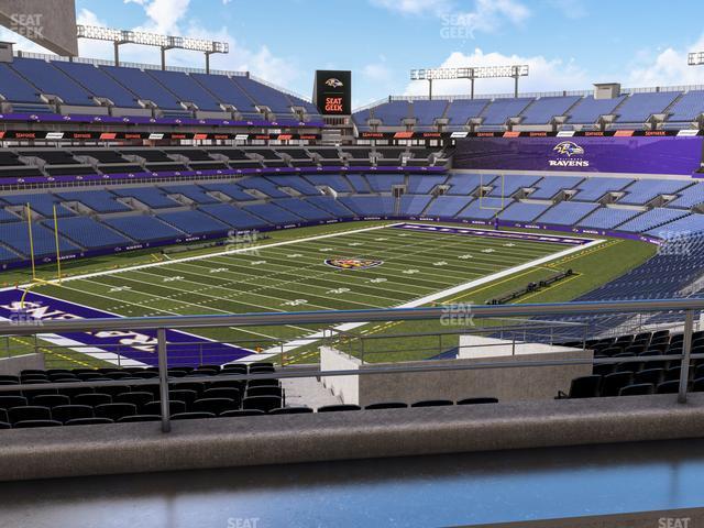 Seating view for M&T Bank Stadium Section Suite 333