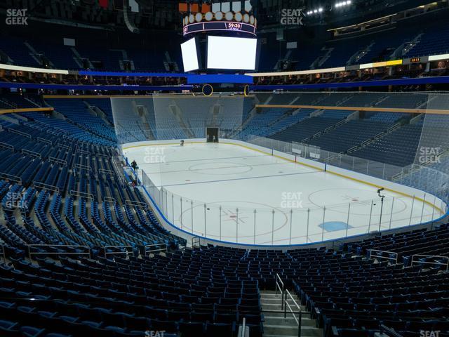 Seating view for KeyBank Center Section 201