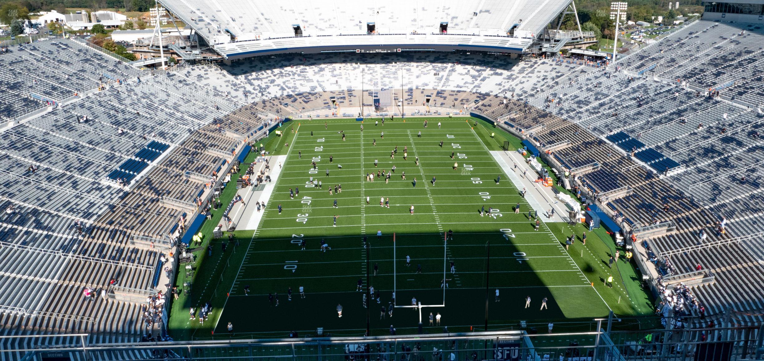 Seating view for Beaver Stadium Section South F Upper