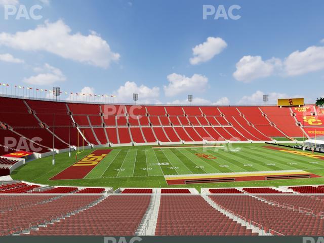 Seating view for Los Angeles Memorial Coliseum Section Founders Suite 210