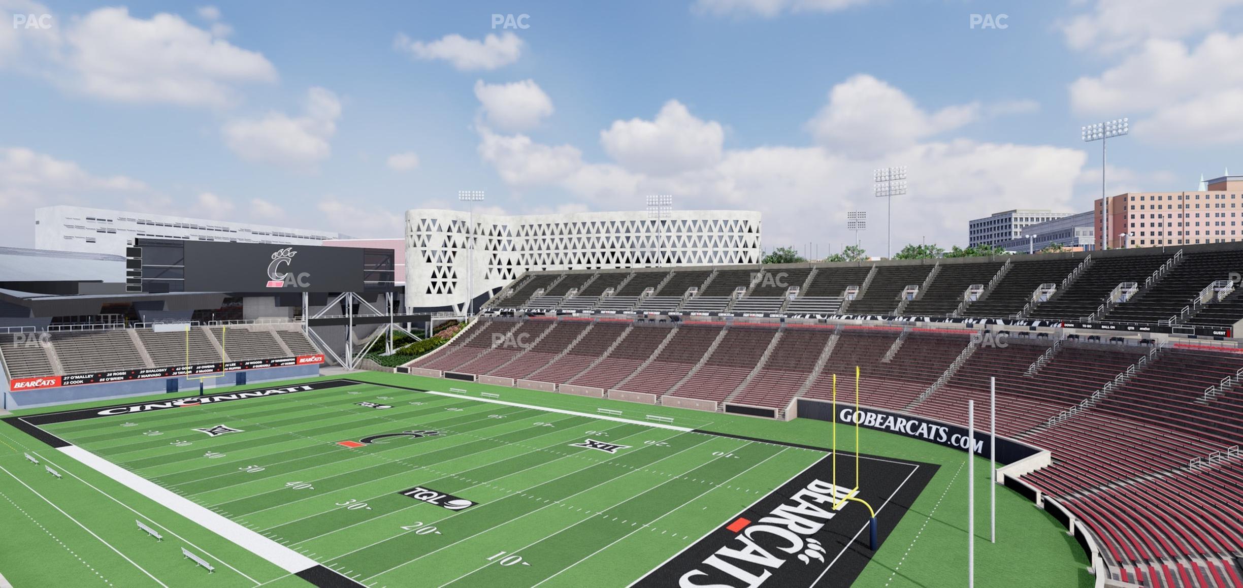 Seating view for Nippert Stadium Section Club 330