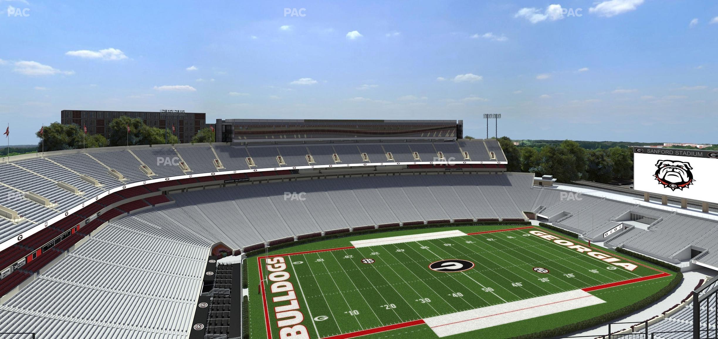 Seating view for Sanford Stadium Section 611