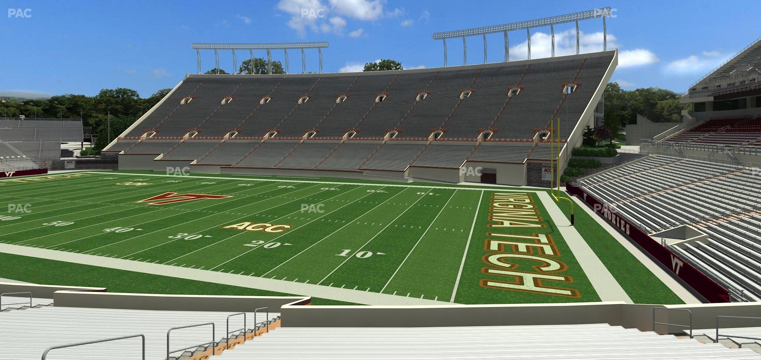 Seating view for Lane Stadium Section 107