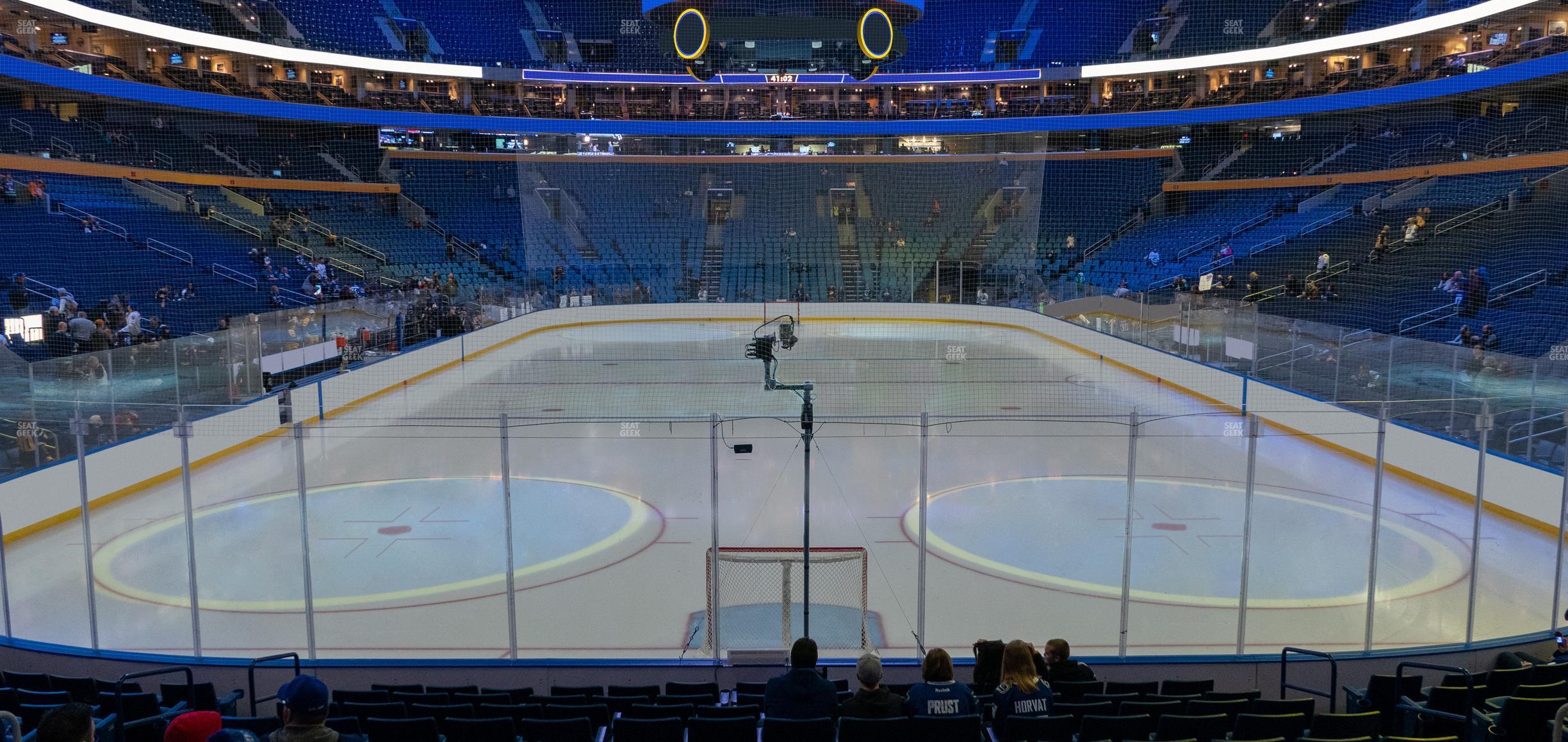 Seating view for KeyBank Center Section 123