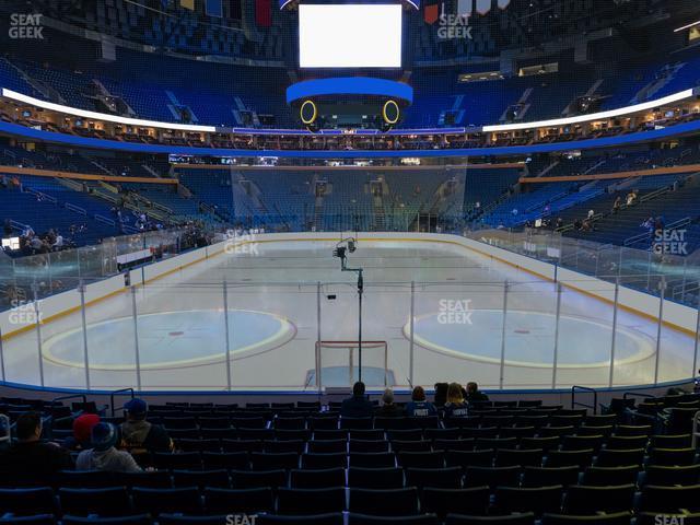 Seating view for KeyBank Center Section 123