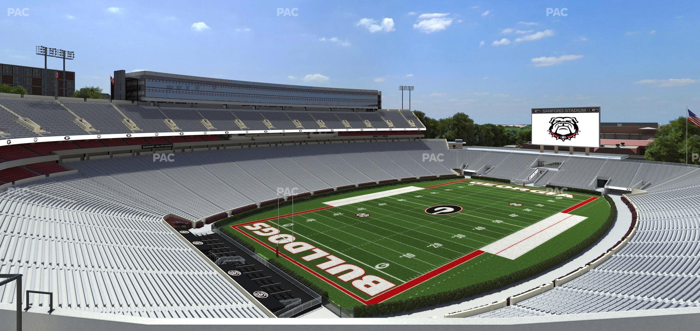 Seating view for Sanford Stadium Section 314