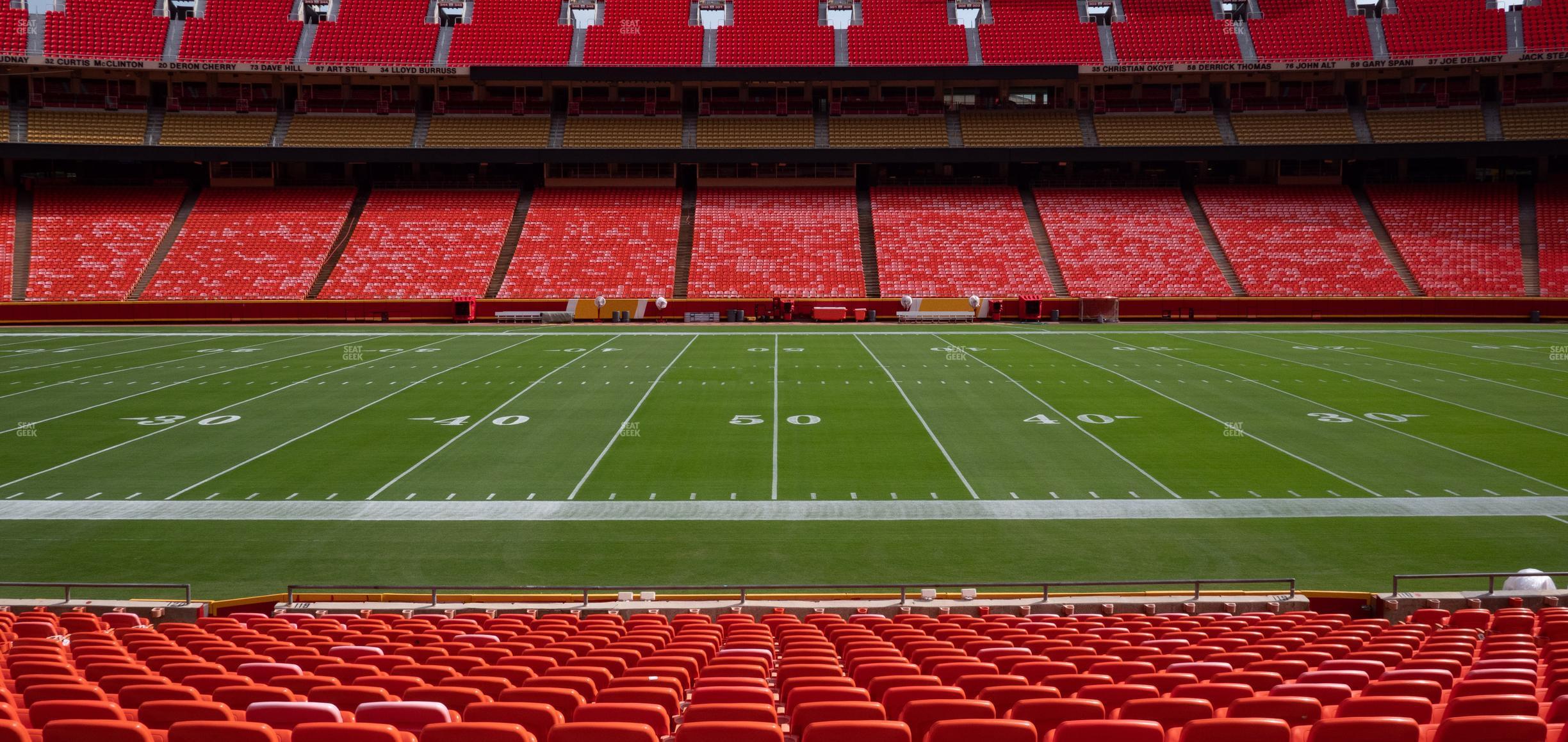 Seating view for GEHA Field at Arrowhead Stadium Section 119