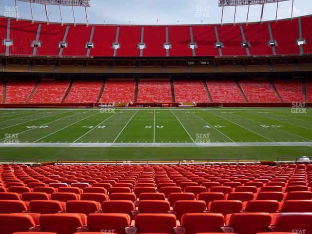 Seating view for GEHA Field at Arrowhead Stadium Section 119